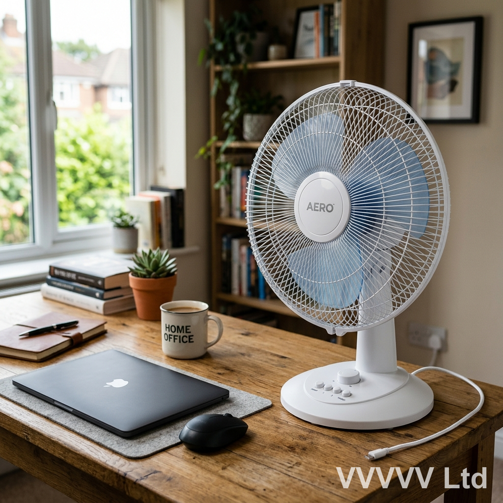 Premium Metallic Table Fan